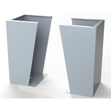 Saginaw Control & Engineering Floor Stand Kit, 18 in. H x 10 in. W x 9.12 in. L, Carbon Steel, 1 PR SCE-FK1810